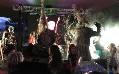 Shrubconscious Meets Meow Wolf at Monster Battle